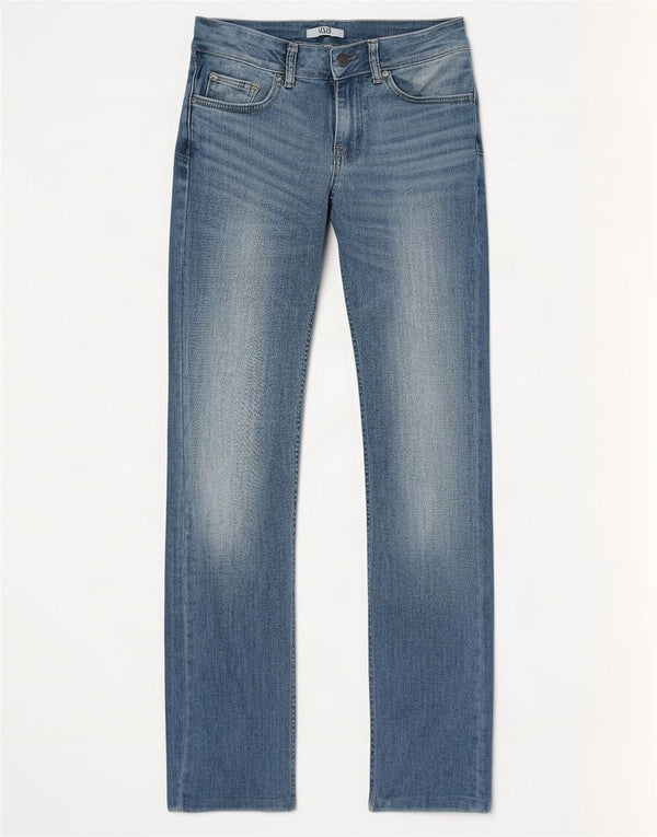Jeans Liu Jo Mujer Rectos De Talle Bajo W27 L30 Azul