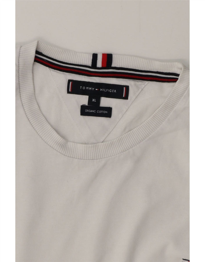 TOMMY HILFIGER Camiseta Mujer Top UK 40 XL Blanco Algodón