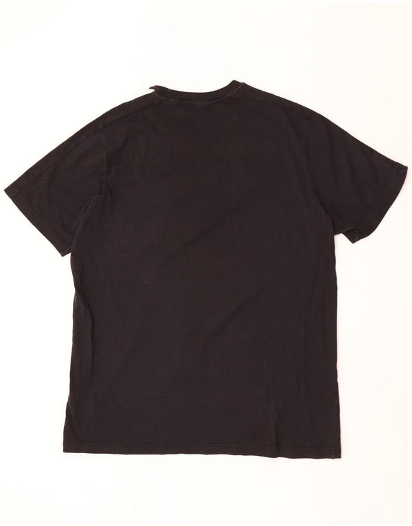 Adidas Mens Juventus Camiseta Top Grande Algodón Negro