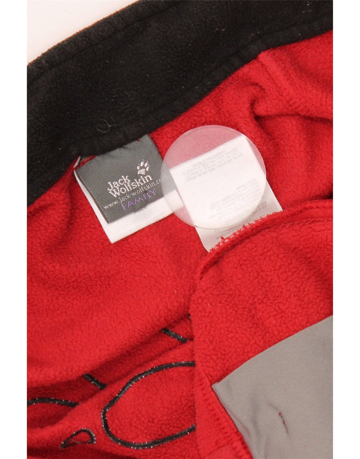 JACK WOLFSKIN Chaqueta polar con forro gráfico para niña 8-9 años Rojo Poliéster