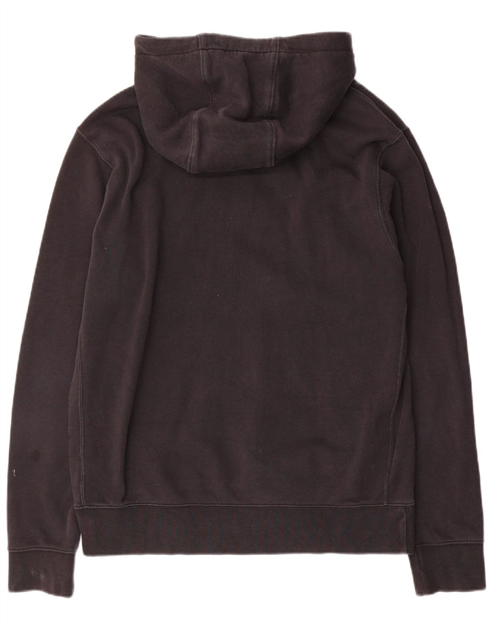 Nike Sudadera con capucha gráfica para hombre, jersey de algodón negro mediano