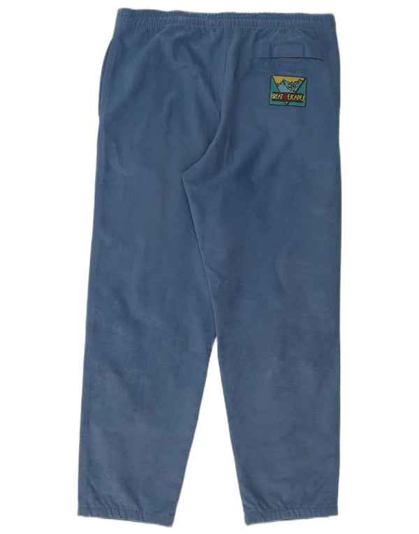 Vintage hombres cónicos pantalones casuales EU 52 XL W38 L30 Azul