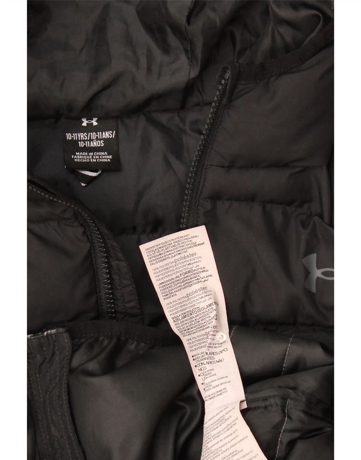 Under Armour Chaqueta acolchada con gráfico para niños 10-11 años Bloque de color negro