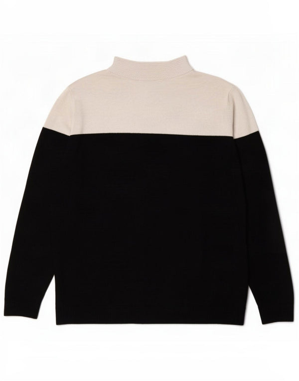 Marks & Spencer suéter con cuello alto para mujer UK 10 Small Black
