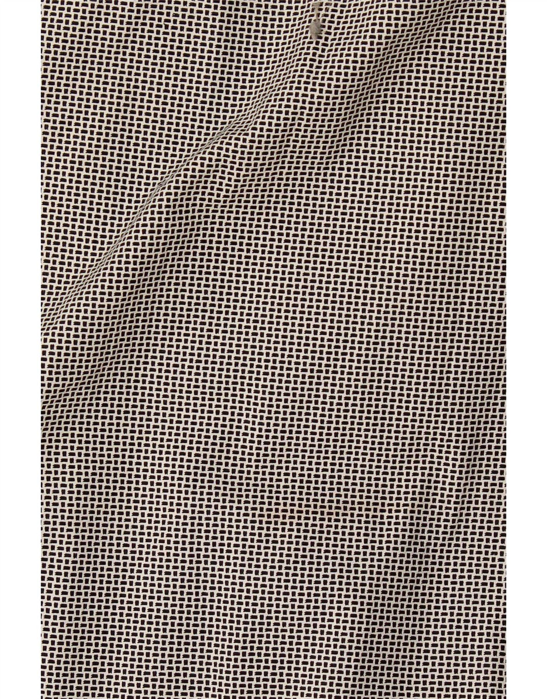Camisas HUGO BOSS Hombre | Camisa de corte regular de algodón geométrico negro mediano