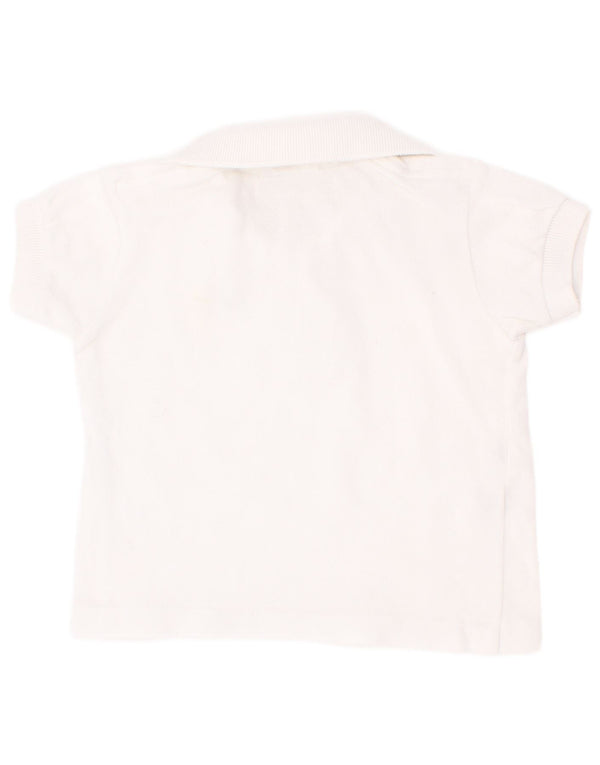 Polo Lacoste Bebé Niño 9-12 Meses Algodón Blanco