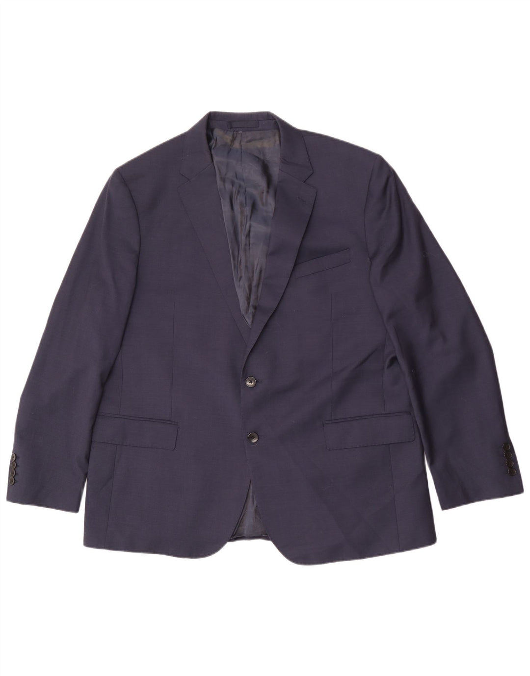 Marks & Spencer Chaqueta tipo blazer con 2 botones para hombre, talla 48, 2XL, azul marino
