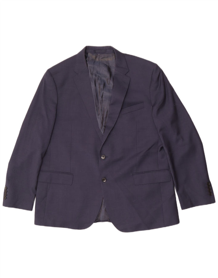Marks & Spencer Chaqueta tipo blazer con 2 botones para hombre, talla 48, 2XL, azul marino