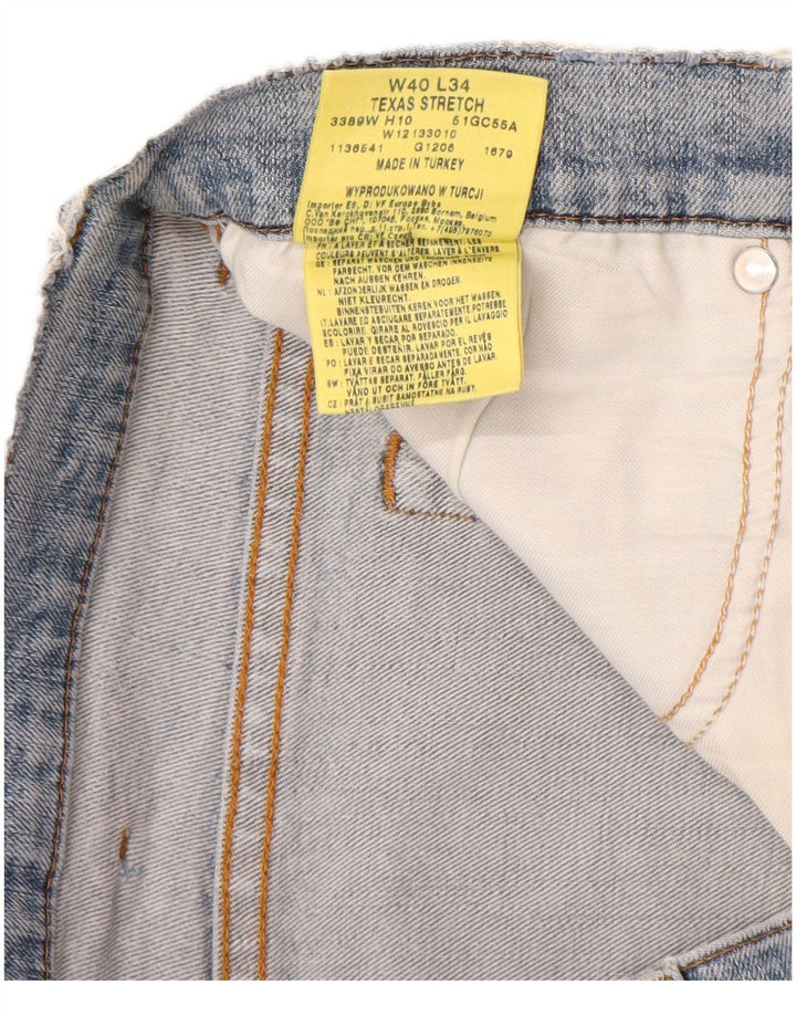 WRANGLER Pantalones cortos de mezclilla elásticos Texas para hombre W40 XL Algodón azul