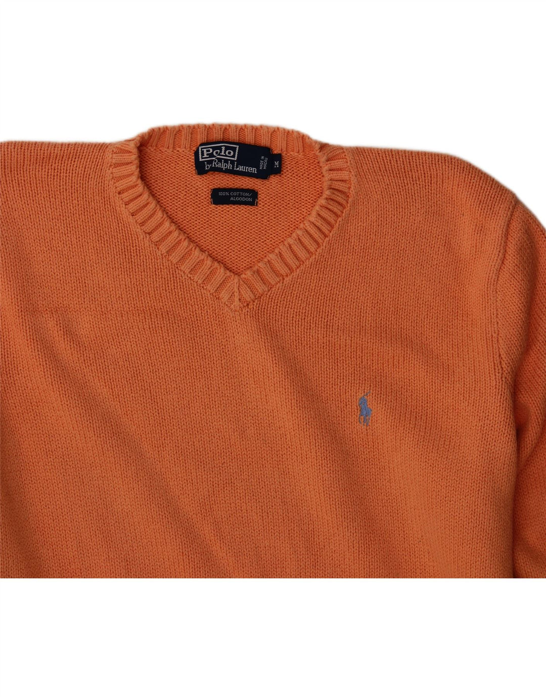 POLO RALPH LAUREN Jersey con cuello en V para hombre Naranja medio