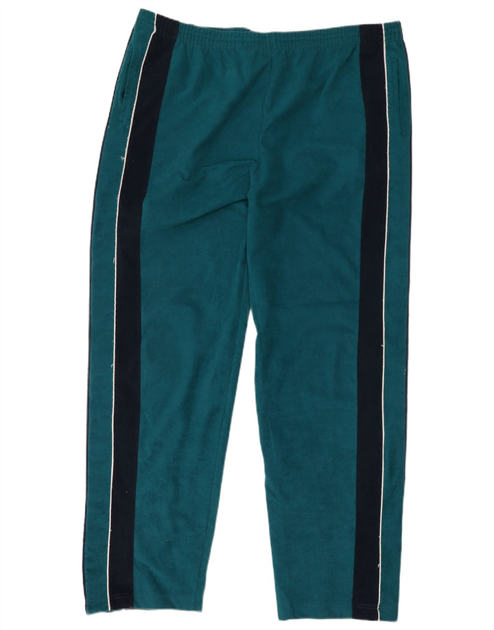 Kappa Hombre Pantalones De Chándal Gráficos Large Azul Colorblock Poliéster