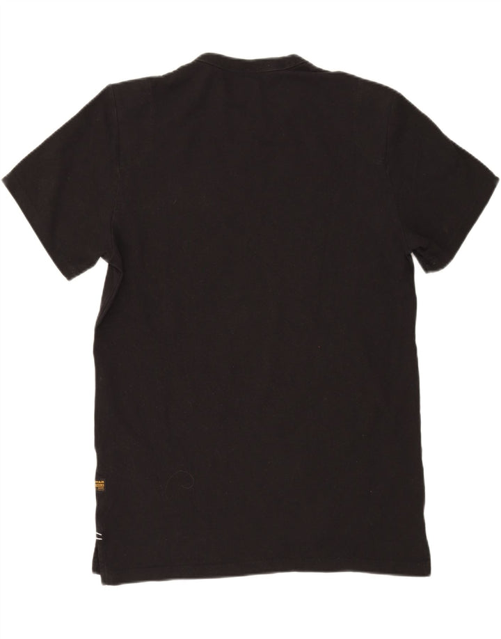 G-STAR Camiseta gráfica para hombre Top mediano de algodón negro