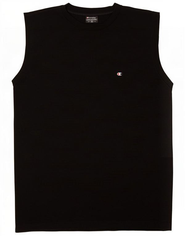 Champion Camiseta Sin Mangas Para Hombre XL Algodón Negro