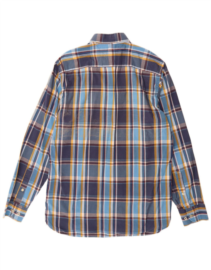Camisa Tommy Hilfiger New York Fit de algodón a cuadros en azul medio