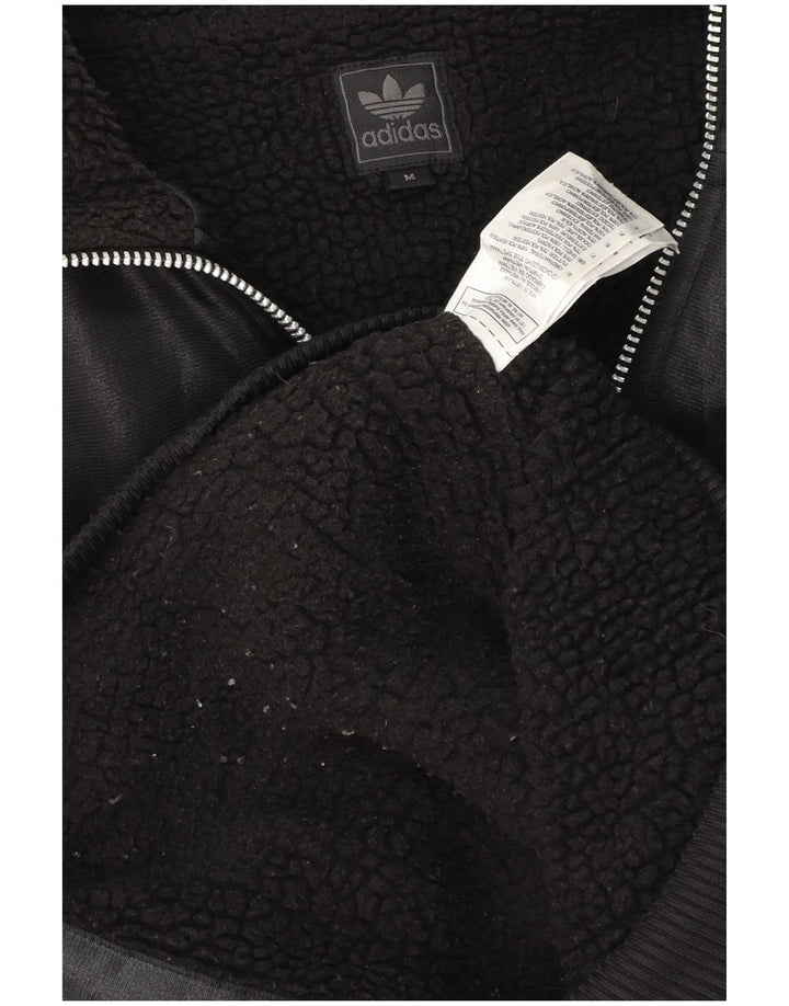 ADIDAS Chaqueta bomber con capucha Chile 62 para hombre UK 38 Mediano Negro Poliéster