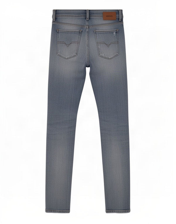 Diesel Hombre Sleenker Vaqueros Ajustados Desgastados W30 L32 Algodón Azul