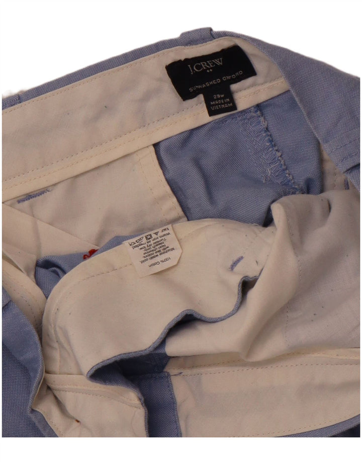 J. CREW Pantalones cortos chinos con patrón abstracto para hombre W29 Algodón azul pequeño