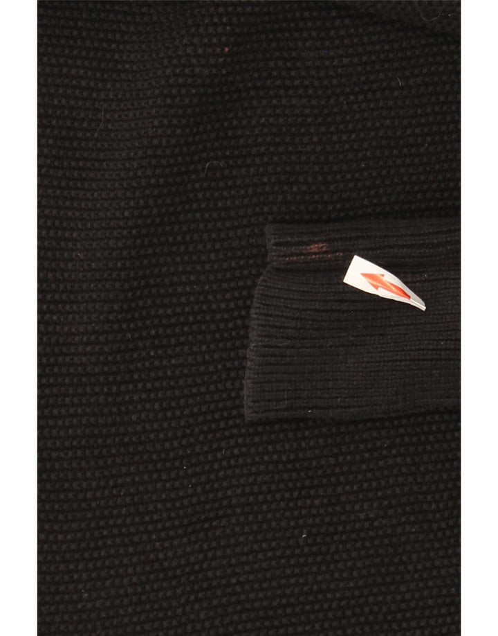 Gap Suéter tipo jersey con cuello alto para mujer UK 44 Algodón negro mediano