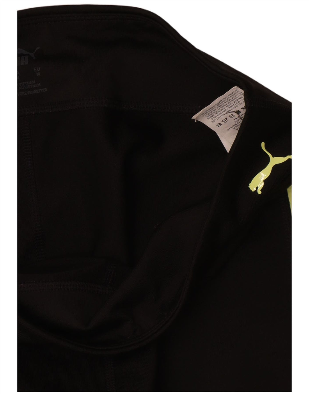 Puma Leggings gráficos para mujer UK 44 Mediano Negro Colorblock Nylon