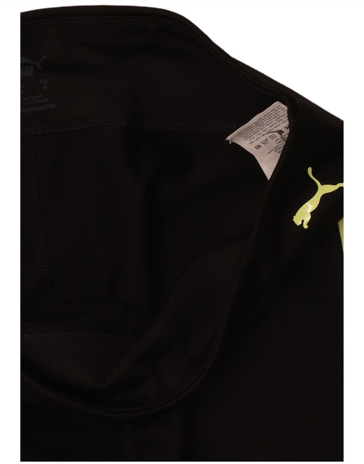 Puma Leggings gráficos para mujer UK 44 Mediano Negro Colorblock Nylon