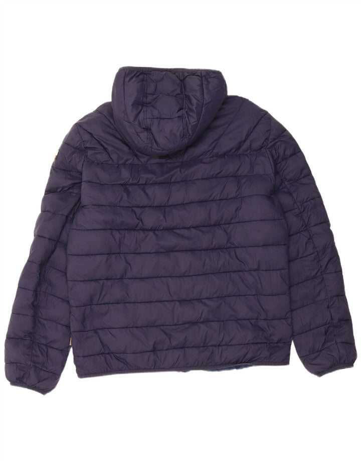 Napapijri Chaqueta acolchada con capucha para hombre UK 44 2XL Poliamida azul marino