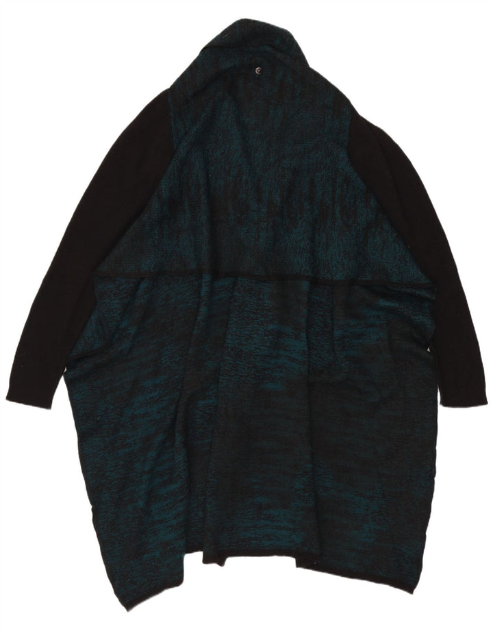 Diesel Suéter Cárdigan Largo De Gran Tamaño Para Mujer UK 10 Small Green Wool