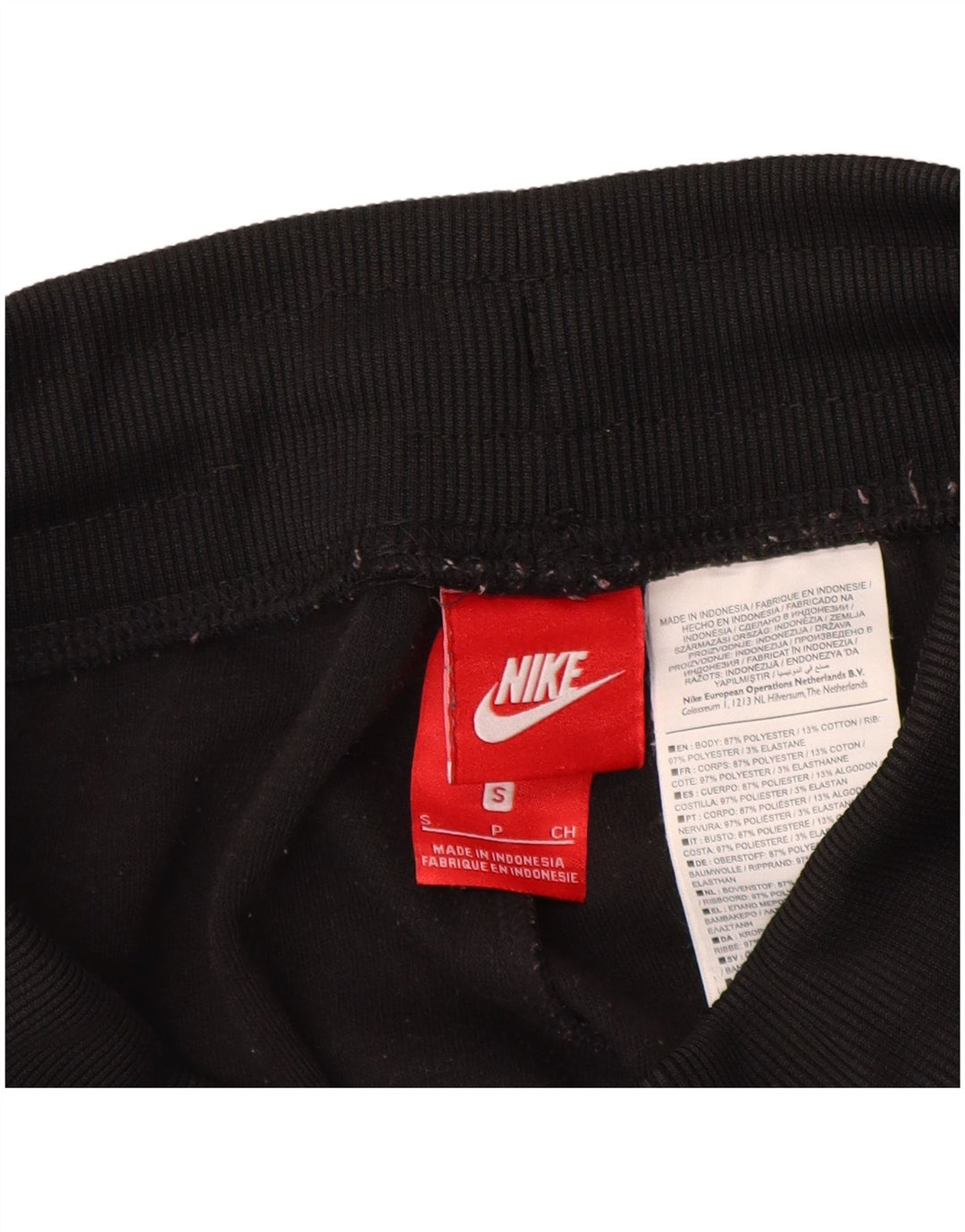 NIKE Pantalones de chándal para Mujer Joggers UK 8 Small Black Colorblock