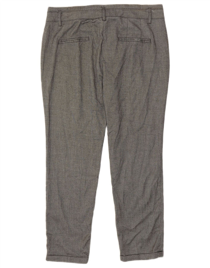 Zara Mens Slim Chino Pantalón EU 40 Medium W30 L27 Poliamida Gris