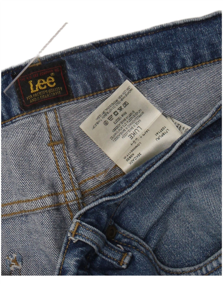 LEE Vaqueros ajustados para hombre W34 L29 Algodón azul