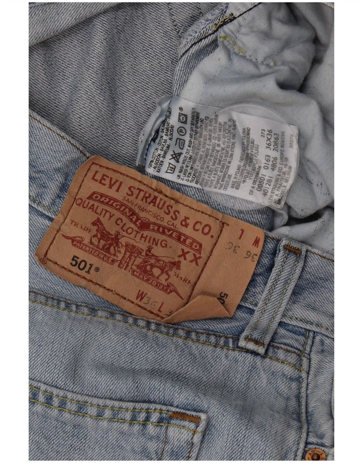 Levi's Jeans rectos 501 para hombre W36 L28 Algodón azul