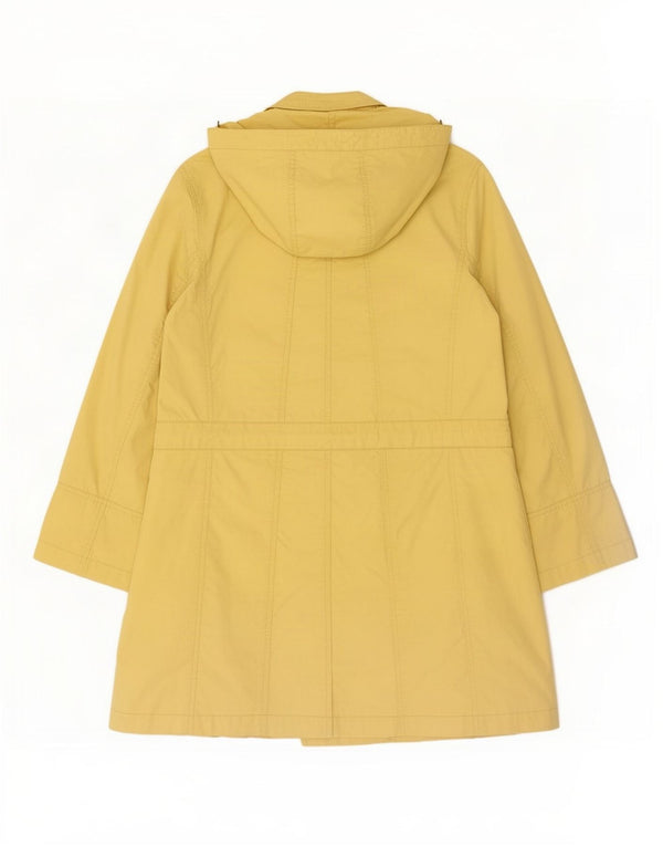 Monsoon Gabardina con capucha para mujer UK 8 Small Algodón amarillo