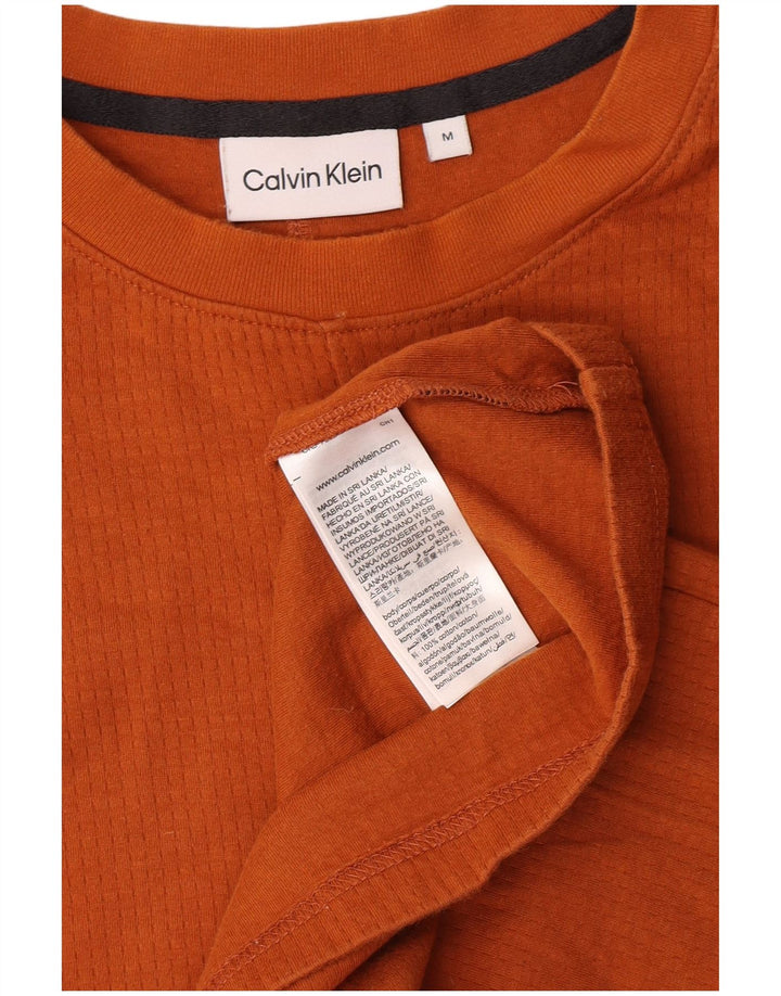 Calvin Klein - Camiseta para hombre, color naranja medio, algodón