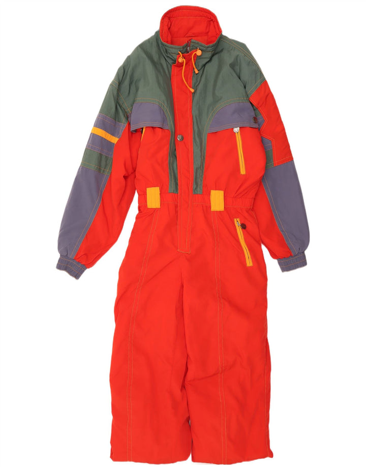 Ninety Eight Mono de esquí para hombre ES 40 Mediano Rojo Colorblock Poliéster