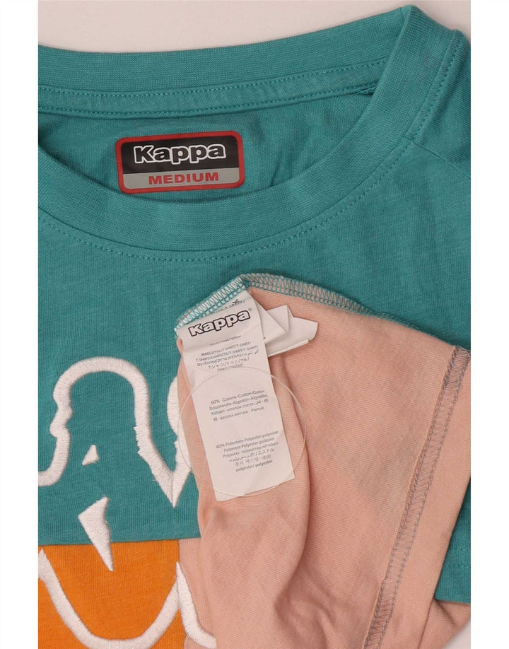Kappa Camiseta gráfica para mujer UK 40 Medium Multicolor Colorblock