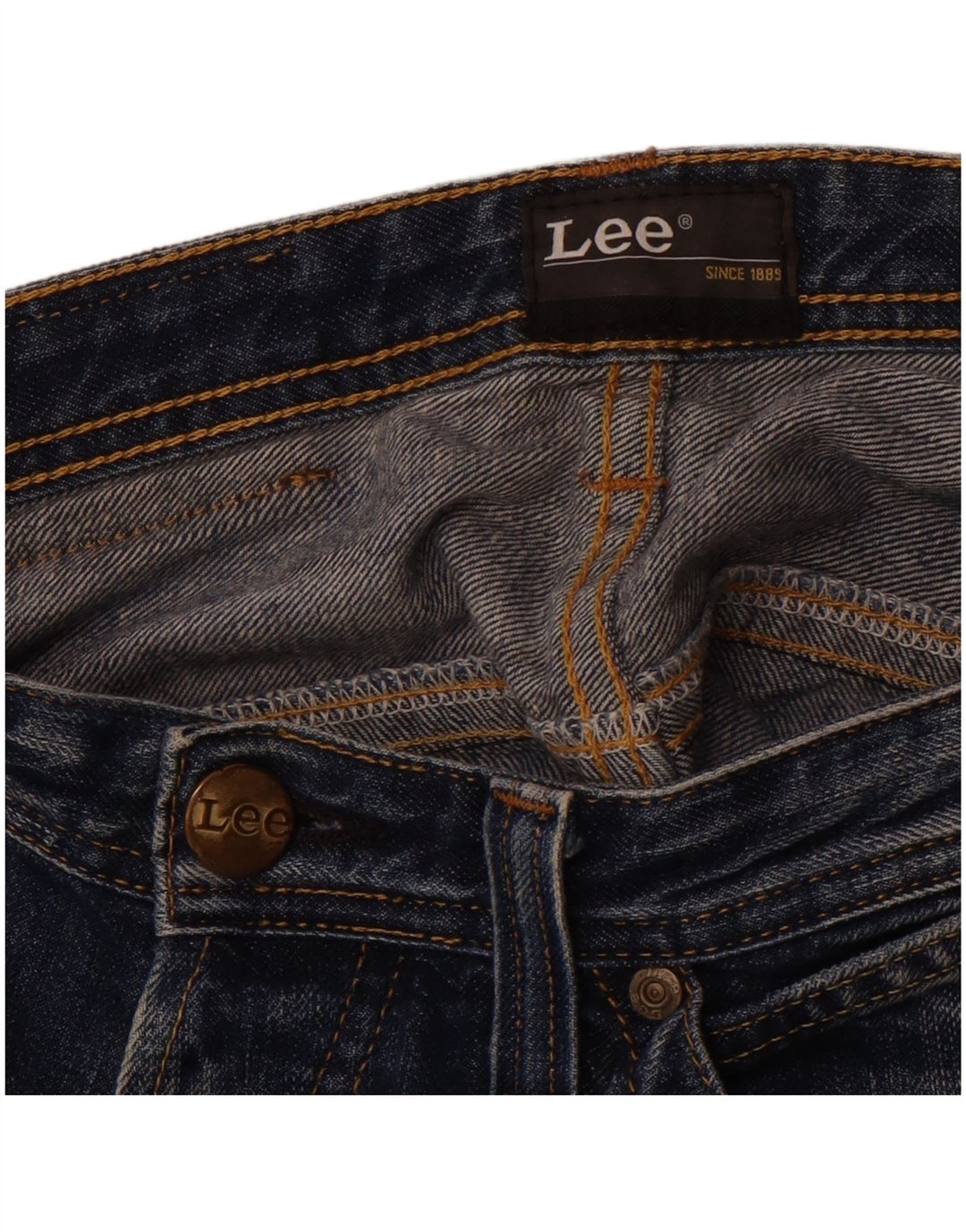 LEE Pantalones cortos de mezclilla para hombre W34 Azul grande