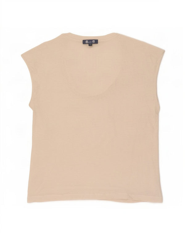 Massimo Dutti Top Sin Mangas Para Mujer UK 44 Medium Off White