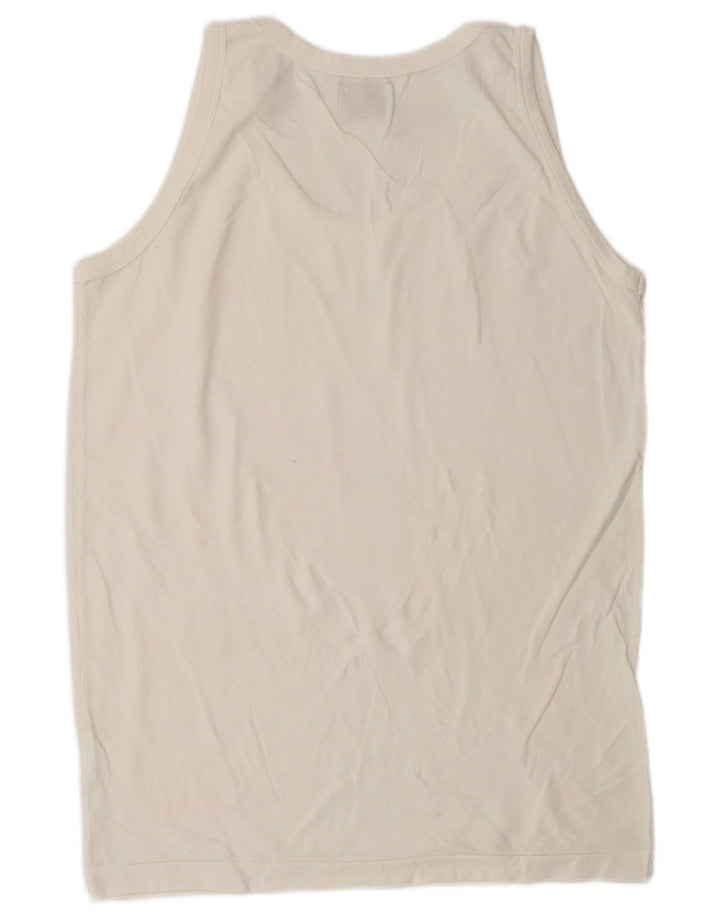 Jack & Jones Hombre Gráfico Chaleco Top Pequeño Blanco