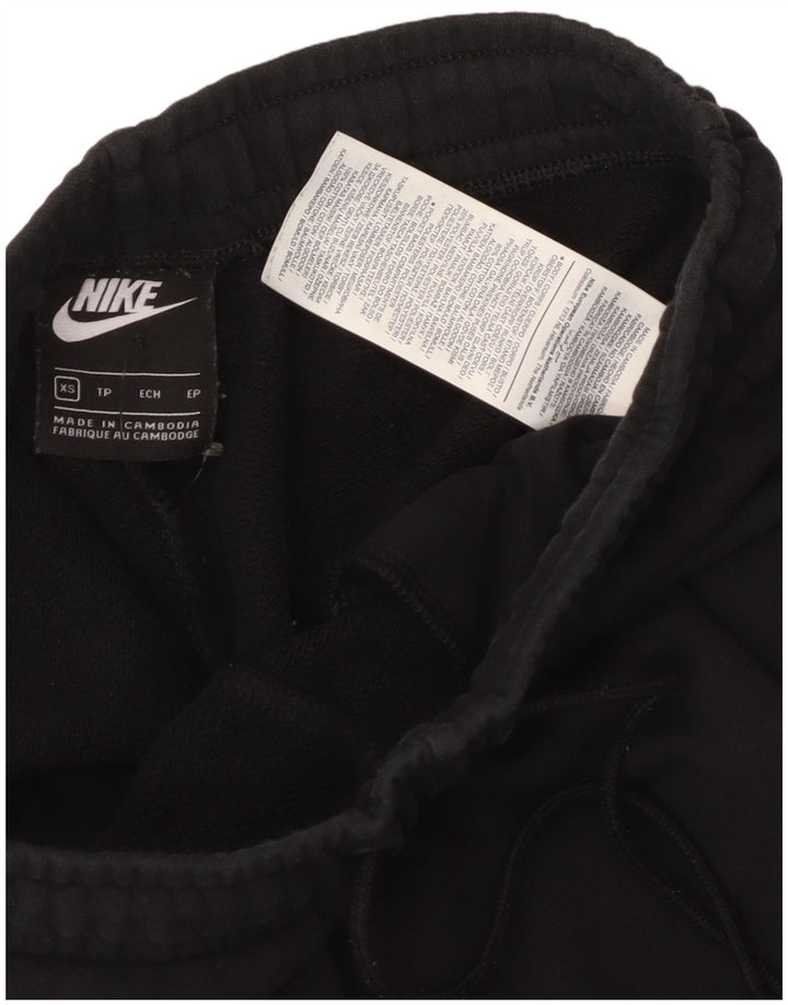 NIKE Mujer Chándal Pantalones Joggers UK 6 XS Negro Algodón