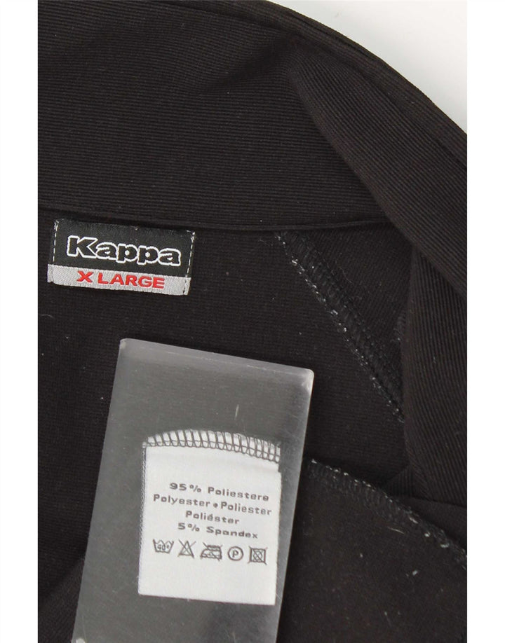 Kappa Chaqueta de Chándal para Mujer UK 40 XL Poliéster Negro