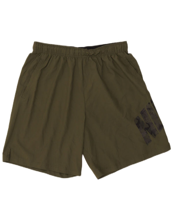 Nike Pantalones cortos deportivos Dri Fit Graphic para hombre XL Poliéster caqui