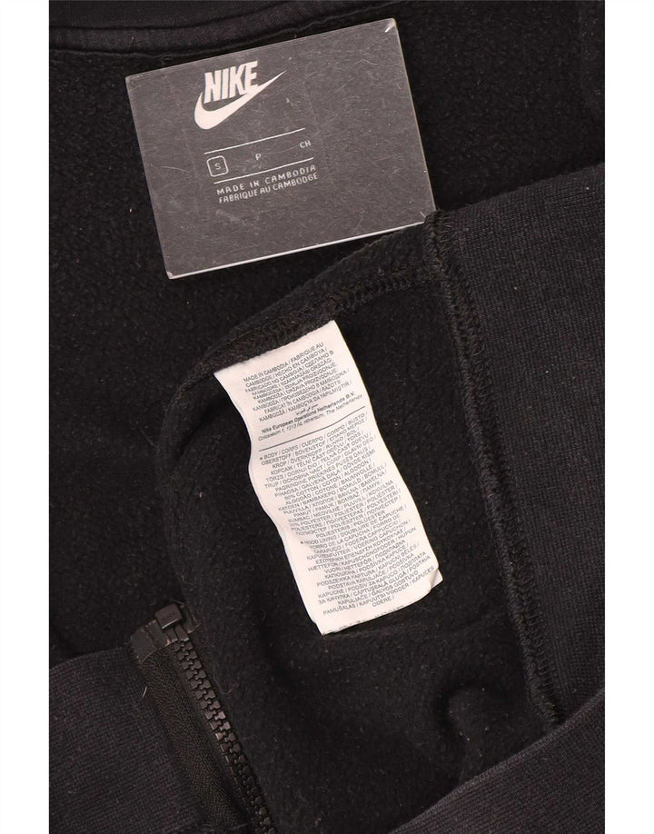 Nike - Sudadera con capucha y cremallera para hombre, talla pequeña, color negro