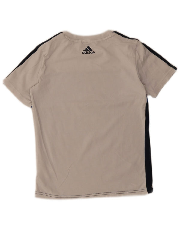 Adidas Camiseta gráfica para niños 9-10 años Blanco Colorblock Algodón