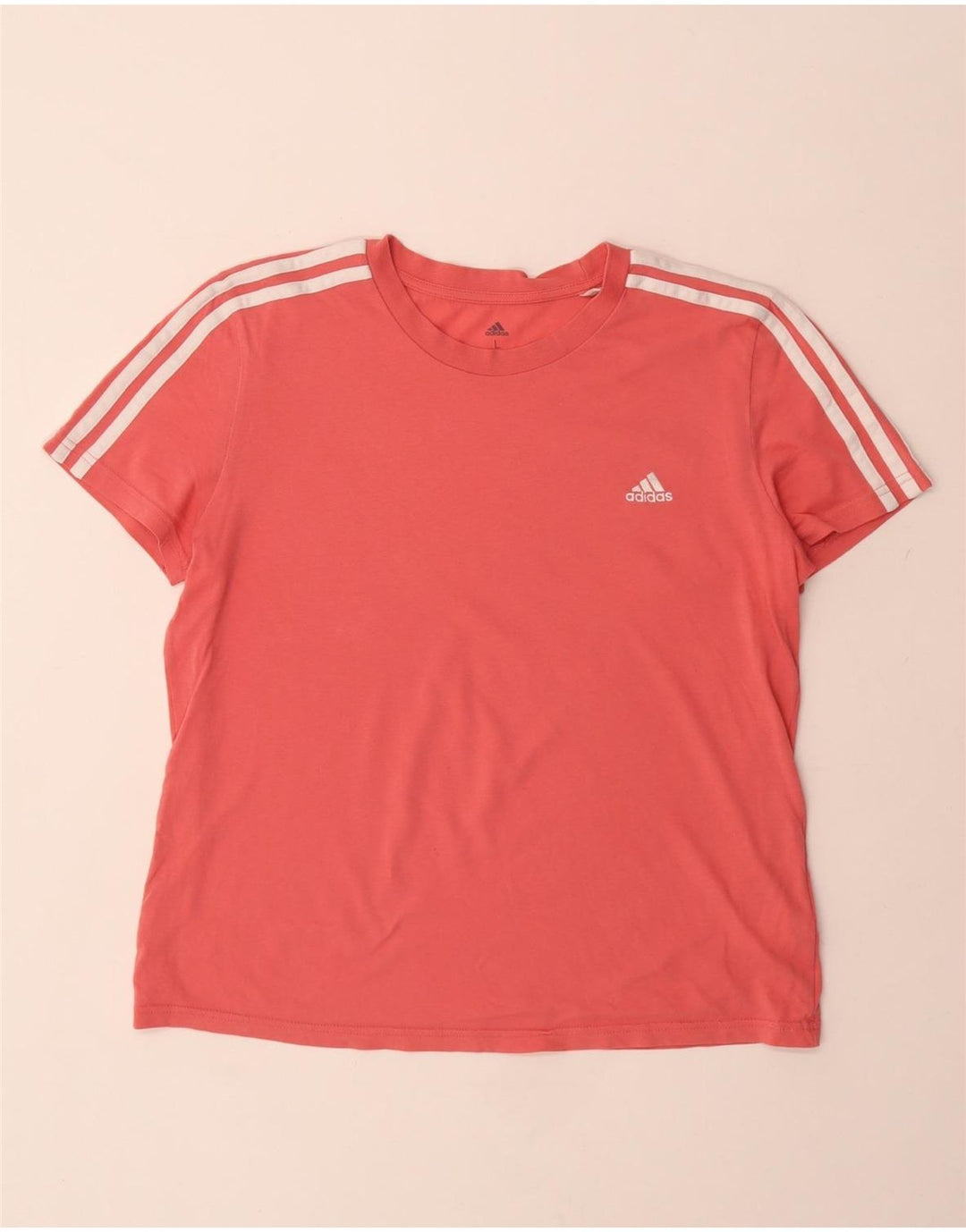 ADIDAS Camiseta Mujer Top UK 16/18 Grande Rosa Algodón