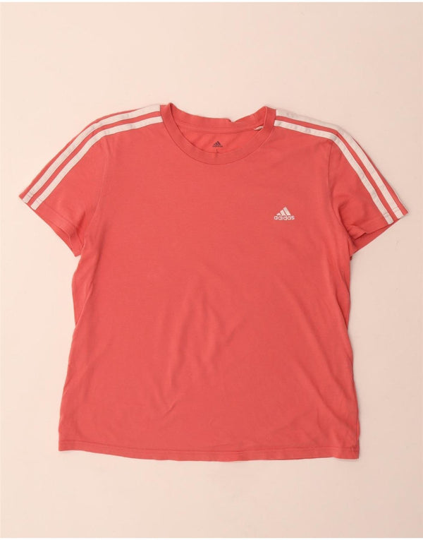 ADIDAS Camiseta Mujer Top UK 16/18 Grande Rosa Algodón