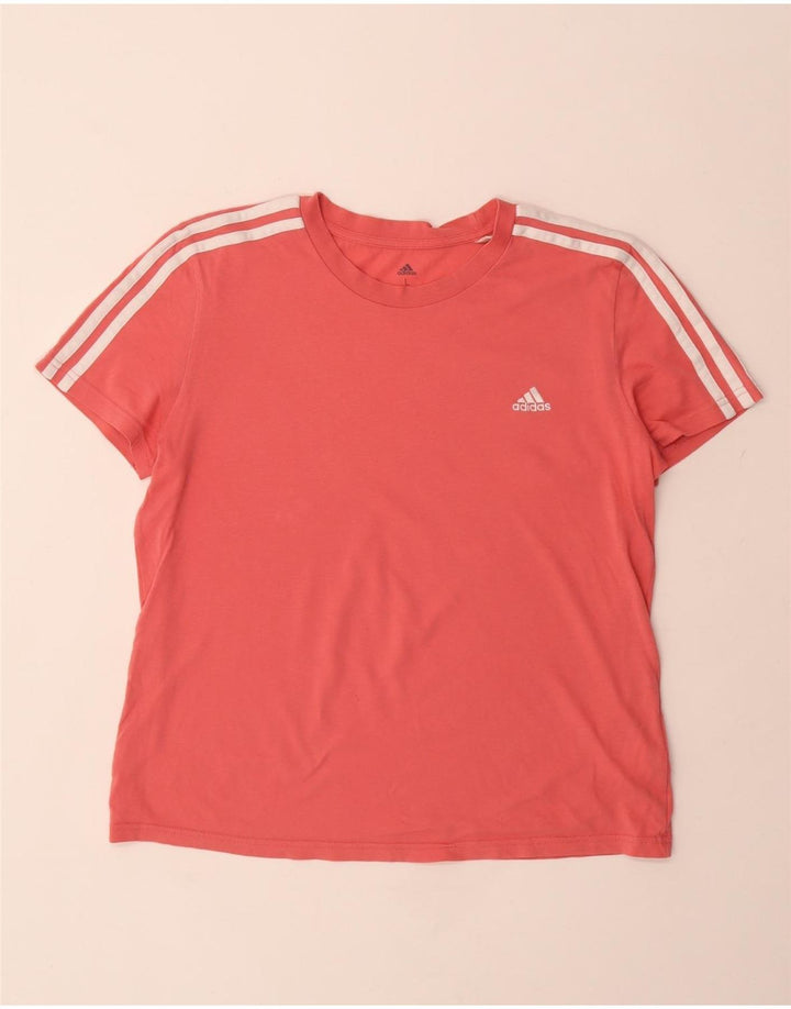 ADIDAS Camiseta Mujer Top UK 16/18 Grande Rosa Algodón
