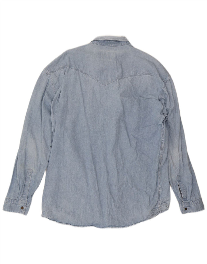 WAMPUM Camisa Vaquera Hombre XL Azul