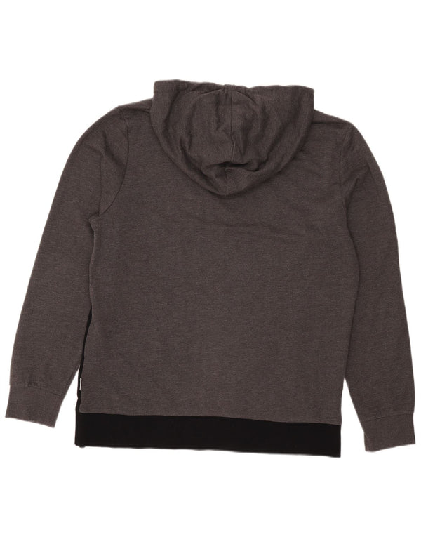 Jack & Jones Hombre Sudadera Con Capucha Gráfica XL Gris Colorblock Algodón