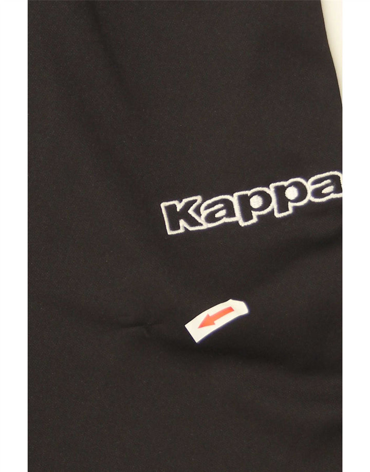 Kappa Hombre Pantalones De Chándal Gráfico Small Poliéster Negro