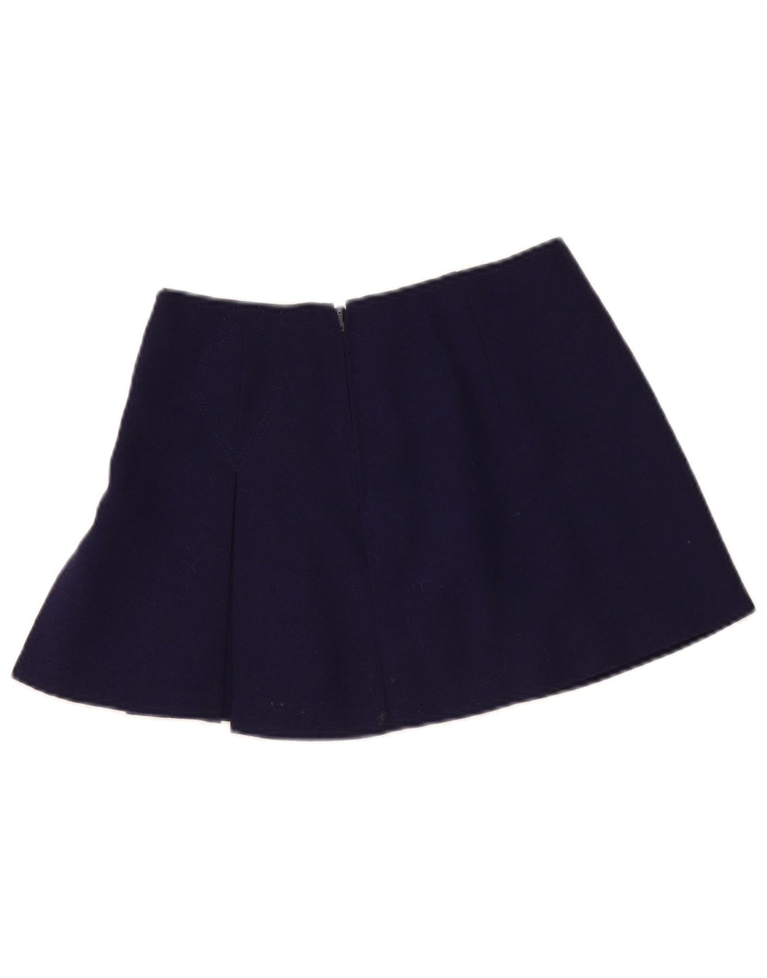Vintage Mujer Mini Falda W30 Medio Azul Marino