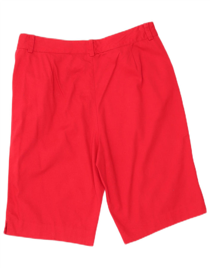 Chaps Pantalones cortos casuales para mujer US 10 grande W32 algodón rojo